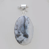 Solar Ice Quartz Silver Plain Pendants