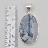 Solar Ice Quartz Silver Plain Pendants