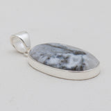 Solar Ice Quartz Silver Plain Pendants
