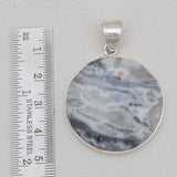 Solar Ice Quartz Silver Plain Pendants
