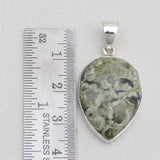 925 Sterling Silver Rainforest Jasper Pendants