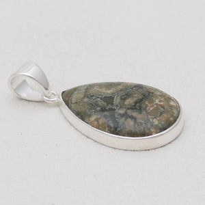 Rainforest Jasper Silver Pendants