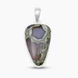 Rainforest Jasper Silver Pendants