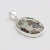 925 Sterling Silver Rainforest Jasper Pendants