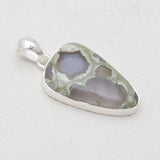 Rainforest Jasper Silver Pendants