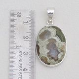 925 Sterling Silver Rainforest Jasper Pendants