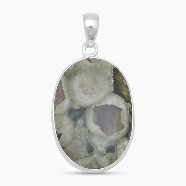 Rainforest Jasper Silver Pendants