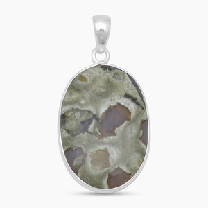Rainforest Jasper Silver Pendants