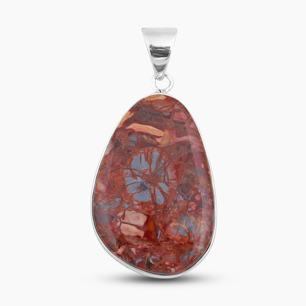 Natural Dynasty Jasper Silver Pendants