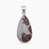 Coffee Bean Jasper Silver Pendants
