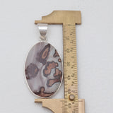 Coffee Bean Jasper Silver Pendants