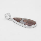 Coffee Bean Jasper Silver Pendants