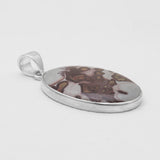 Coffee Bean Jasper Silver Pendants