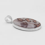 Coffee Bean Jasper Silver Pendants