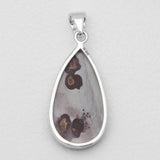 Coffee Bean Jasper Silver Pendants