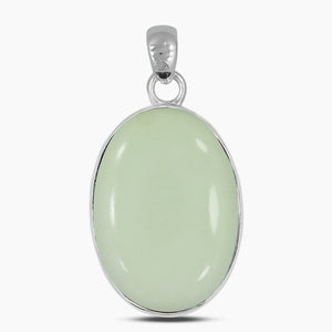 925 Silver Lemon Chrysoprase Pendants