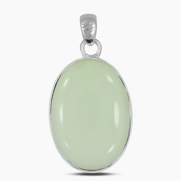 925 Silver Lemon Chrysoprase Pendants