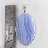 Blue Lace Agate 925 Silver Pendant