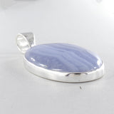 Blue Lace Agate 925 Silver Pendant