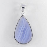 Blue Lace Agate 925 Silver Pendant