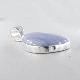 Blue Lace Agate 925 Silver Pendant