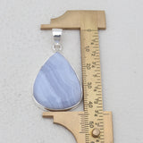 Blue Lace Agate 925 Silver Pendants