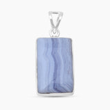 Blue Lace Agate 925 Silver Pendants