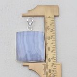 Blue Lace Agate 925 Silver Pendants