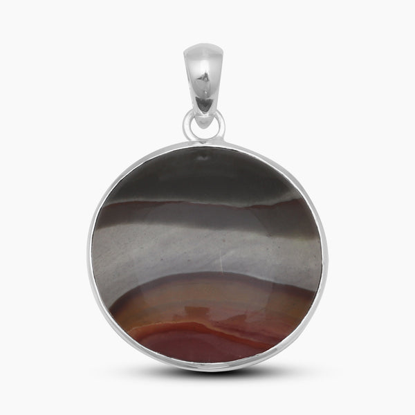 925 Silver Polychrome Jasper Pendants
