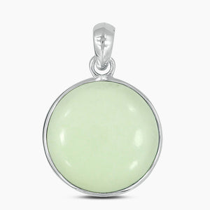 925 Silver Lemon Chrysoprase Pendants