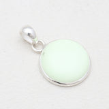 925 Silver Lemon Chrysoprase Pendants