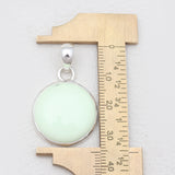925 Silver Lemon Chrysoprase Pendants