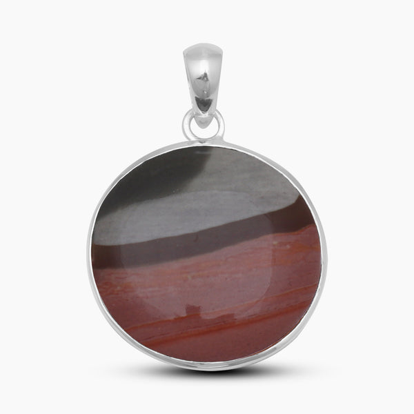 Polychrome Jasper Silver Pendants