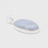 Blue Lace Agate 925 Silver Pendants