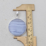 Blue Lace Agate 925 Silver Pendants