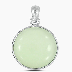 925 Silver Lemon Chrysoprase Pendants