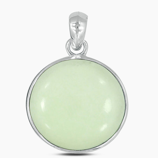 925 Silver Lemon Chrysoprase Pendants