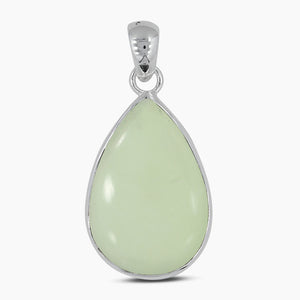 925 Silver Lemon Chrysoprase Pendants
