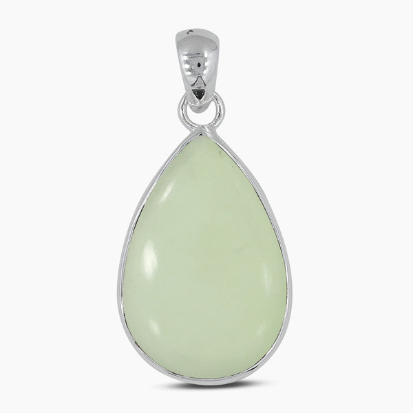 925 Silver Lemon Chrysoprase Pendants