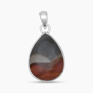 Polychrome Jasper Silver Pendants