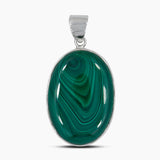 925 Sterling Silver Malachite Pendants