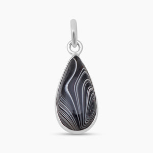 925 Sterling Silver Fordite Jasper Pendants