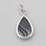 925 Sterling Silver Fordite Jasper Pendants