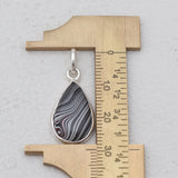 925 Sterling Silver Fordite Jasper Pendants