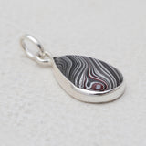 925 Sterling Silver Fordite Jasper Pendants
