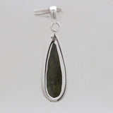 Green Tourmaline Silver Plain Pendants