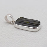 Green Tourmaline Silver Plain Pendants