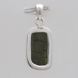 Green Tourmaline Silver Plain Pendants