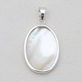 Carving Shell Silver Cameo Pendants