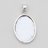 Carving Shell Silver Cameo Pendants
